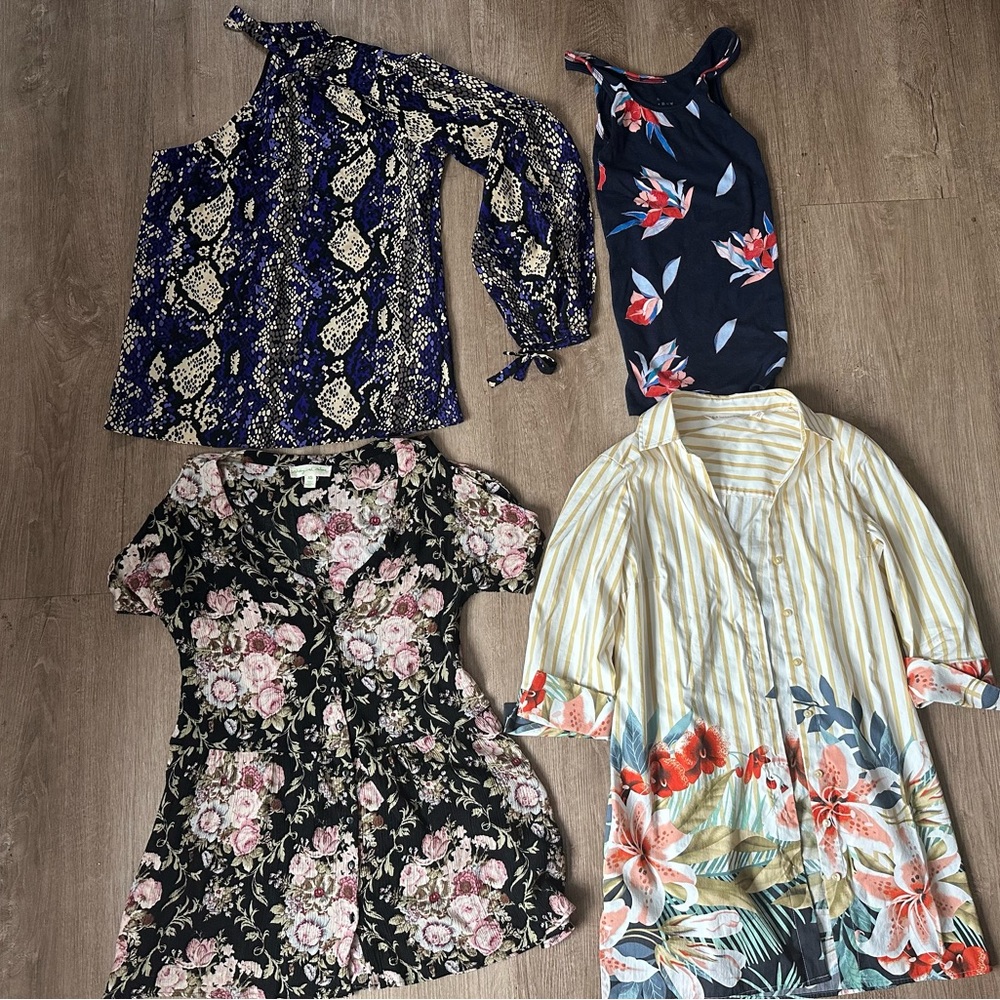 Floral and Striped Women's Tops Collection